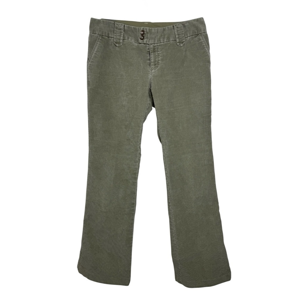 Vintage Gap Low Rise Corduroy Pants Size 6 Sage Green Y2K